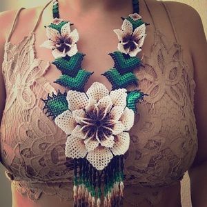 Native handmade Huichil necklace